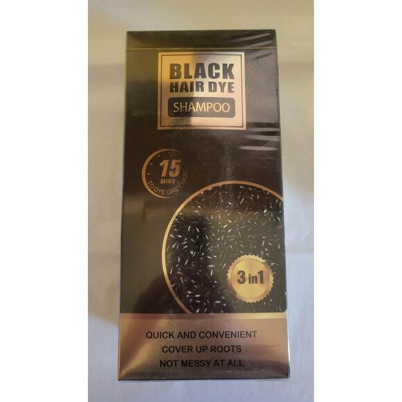 Black Hair Dye Shampoo 3 in 1 NIB - Picture 1 of 6